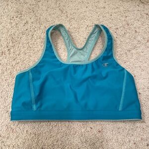 Champion Reversible Teal Racerback Sports Bra with Light Trim